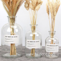 wholesale home decoration transparent clear glass vase